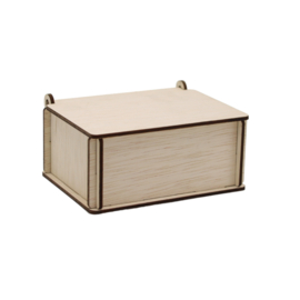 houten rechthoek doosjes per 10 stuks