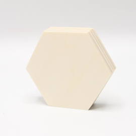 Populieren multiplex 18mm hexagon 8x7cm