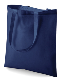 tas 100% katoen donkerblauw