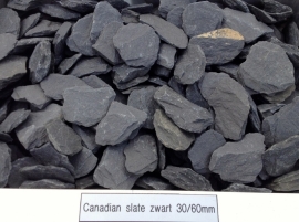 Canadian Slate Zwart 30/60  0,7 m3  1000 kg