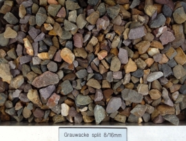 Grauwacke split 8/16 mm 0,7  m3  1000 kg