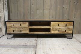 Mangohouten tv kast 180 cm