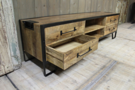Mangohouten tv kast 180 cm