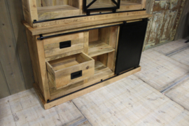Mangohouten shopcabinet 160 cm