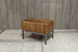 Industriële Hocker Cognac