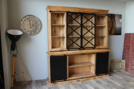 Mangohouten shopcabinet 200 cm