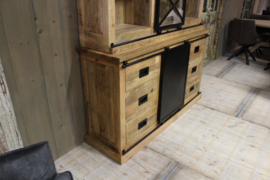 Mangohouten shopcabinet 160 cm
