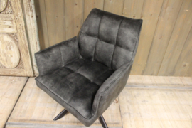 Draaifauteuil velvet groen 360 graden