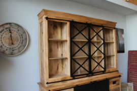 Mangohouten shopcabinet 200 cm