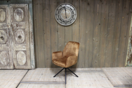 Eetkamerstoel Gaby geel velvet