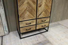 Wandkast mangohout 90 cm
