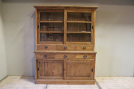 Teakhouten shopcabinet 160 cm