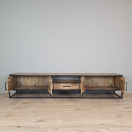 Tv meubel mangohout 240 cm