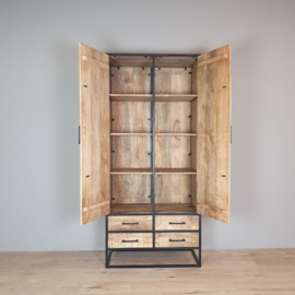 Wandkast mangohout 90 cm