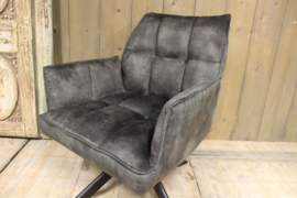 Draaifauteuil velvet groen 360 graden