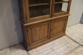 Teakhouten glas cabinet 146 cm