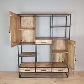 Vakkenkast mangohout 160 cm