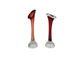 Aseda Glasbruk - design Bo Borgström - 2x (set - Zweden - 1960's