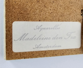 Aquarelles Madeleine den Fex - Holland - Amsterdam -  monogram - 3e kwart 20eeuw