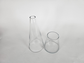 Willem Noyons - Goods dubbelvaas - glas - transparant - na 2000