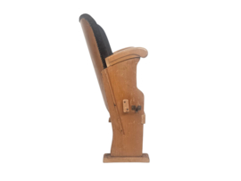 Bioscoopstoel - Theater Arm Stoel - hout - textiel - 1950's