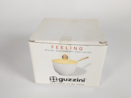 Guzzini - Made in Italy - plastic design - porselein - design Queensberry Hunt Levien  - suikerpot met lepel - 2000