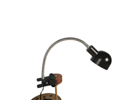 Hala Zeist - Flexibele nek - klemlamp - metaal -  Holland - 60s