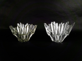 Revontulet -  Ice Glass Bowl - 'Nothern Lights' - Tauno Wirkkala voor Humppila - Finland - 1970's
