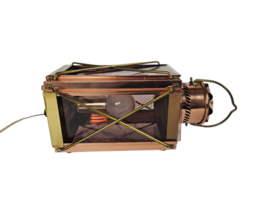 Scheepslamp - ruimlantaarn - koper - glas- messing - Holland - 3e kwart 20e eeuw