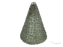 Vintage Pyramide lamp - opgebouwd uit stukjes glas - modern - Glas en metaal - Frankrijk - 70's
