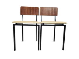 Vintage - Dutch design - (2) Eetkamerstoelen - Martin Visser stijl - 60's