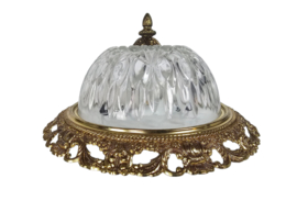 Massive - Hollywood Regency stijl - messing - glas - 3e kwart 20e eeuw