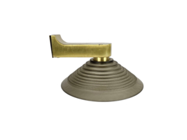 Peill & Putzler - model 73932 - wandlamp - messing - rookglas - 70's