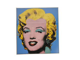Ingelijst - Andy Warhol - 'Shot Sage Blue Marilyn' - Offset lithografische reproductie