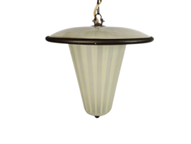 hanglamp - messing - koper - lantaarnlamp  - jaren 50