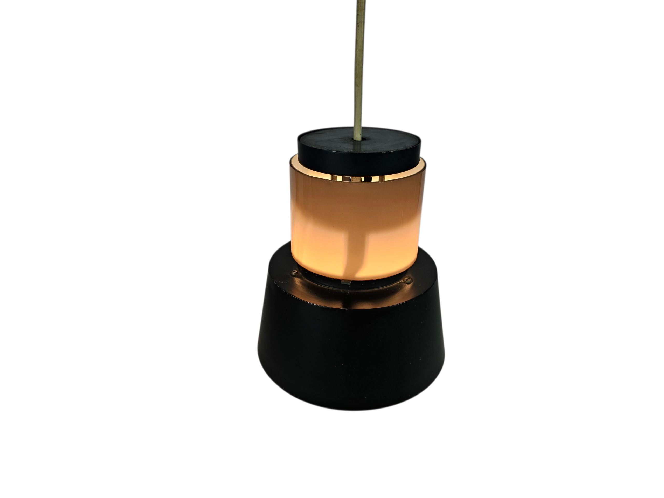 Philips - Hanglamp - cilinderlamp - metaal - glas - 60's