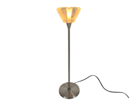 Hala Zeist - tafellamp - kristal - geborsteld aluminium - 80s