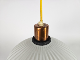 Vintage - Ufo lamp - opaline - koper - Scandinavisch - 1970s