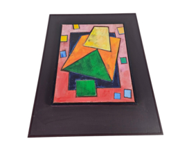 Liesbeth Tóth-de Knegt - 'Vallende luchtkastelen' - canvas op hout - gesigneerd