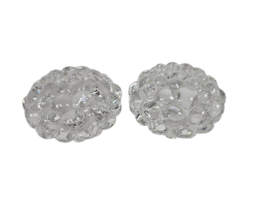 Orrefors - 'Rasberry' - waxinnelichthouders (2) - design Anne Nilsson - glas - 3e helft 20e eeuw
