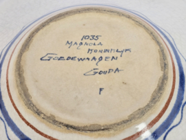 Koninklijke Goedewaagen Gouda - wandbord - model Magnola - 1940's