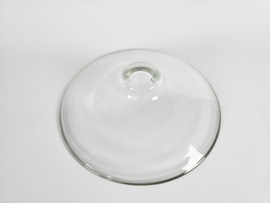Leerdam glas - Floris Meydam - schaal - helder glas - 3e kwart 20e eeuw
