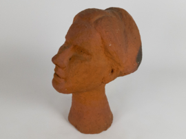 Geboetseerde terracotta buste - Groot formaat - 1960's