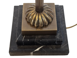 Maison Charles - verguld - 'Pineapple' - Palm vloerlamp - marmeren voet - 1970's