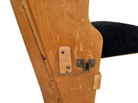 Bioscoopstoel - Theater Arm Stoel - hout - textiel - 1950's