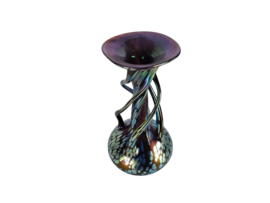Vaclav Stepanek - Czech Art Glass - vaas - Art Nouveau stijl - 90s