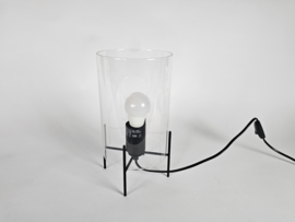 LM design - tafellamp - glas - metaal - Holland - 1990