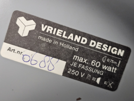 Vrieland design - dubbele plafondspot - wandspot - Holland - 70's