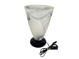 Licht ´88 - Dutch design - tafellamp - kelklamp - gemarmerd glas - 80's