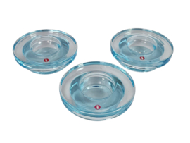 Iittala - Harri Koskinen - model Halo - waxinelichthouders - set (3) - theelicht - Finland - 1999